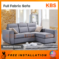 (FREE Installation+Shipping) KBS Olivar XL Sofa &amp; 3 Seater Chaise Foot Stool / 3 or 2 or 1 Seater / L Shape Sofa / Sofa berwarna kelabu