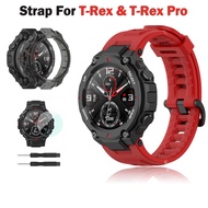 Strap For Amazfit T-Rex pro  Silicone Band For Huami Amazfit T-Rex Replacement Strap For Xiaomi Amazfit T-REX PRO Smart Watch Bracelet Soft Sport Wrist Strap For T Rex