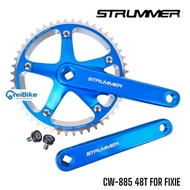 Chainwheel crank 48T 165mm fixie strummer CW-885 CNC alloy
