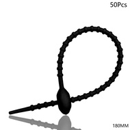 50Pcs Tie Kabel Tis Silicone Multifungsi Lucu / Kabel Ties Silicone / Karet Pengikat Kabel Serbaguna