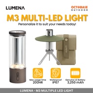 LUMENA -M3 MULTIPLE CREE LED J-SERIES LIGHT LG BATTERY 3,250mAH 1P67 WATERPROOF BRIGHTNESS 300 LUMEN