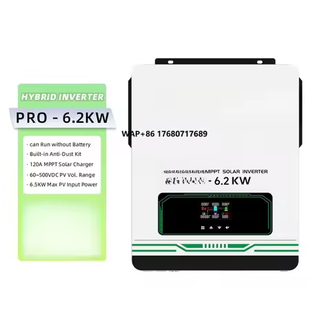 SUNEX Hybrid Solar Inverter 6.2kw Wall Mounted Inverter 48v 220v Pure Sine Wave Inverter for Home Us