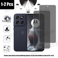 1-2 Pcs Moto G Max Privacy Tempered Glass Anti-Spy Screen Protector For Motorola G06 G56 G75 G35 G15