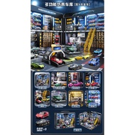 Children's modified alloy car set toy car3Birthday gift for an 11-year-old boy6Parking Lot Simulatio