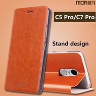 for Samsung C5 Pro case Samsung Galaxy C7 Pro case cover leather back capas silicon MOFi original C5