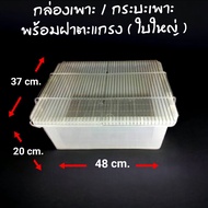 กล่องเพาะ ใบใหญ่  กระบะเพาะ  พร้อมฝาตะแกรง  สำหรับเลี้ยงหนู, นก, เม่น และสัตว์ชนิดอื่นๆ ขนาดเล็ก