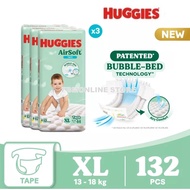 Huggies AirSoft Diapers XL44 x 3 Super Jumbo Pack