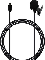 Micro USB Microphone fit for Akaso Brave 7le, EK7000, V500X Action Camera, Lavalier Lapel External M