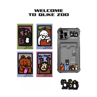 Soft Card Holder cute nimals family Case OPPO a60 Reno 11f Realme c55 c63 12pro plus note 50 C51s C6