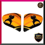 Arai Helmet Parts VAS-V Holder Pedrosa Samurai Spirit Gold 025497