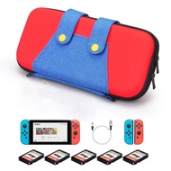 Narsta Portable Nintendo Switch Console Carrying Bag Kit Accessories EVA Storage Hard Case Bundle Nintendo Switch Oled Travel Cover Set