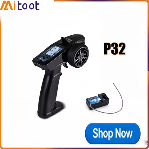 Turbo Racing P32 91803G-C 2.4G 4CH VT System LCD Display Radio Transmitter Remote Controller with Re