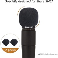 SM57 Pop Filter - Perfect Mic Windscreen Cover Foam Cover Compatible with Shure SM-57 Dynamic Instru