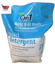 Nước giặt xả 2 in1 Cao Cấp On1 3.5kg/Túi - Sạch khuẩn Chống lem Khử mùi ẩm mốcHàng chính hãng công t