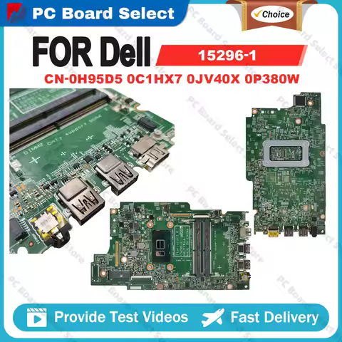 15296-1 w/i3 i5 i7 CPU Laptop Motherboard For Dell Insprion 13 5368 7368 15 5568 7569 7778 CN-0H95D5