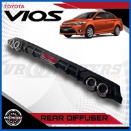 ➬ ┏ ∆ Toyota Vios 2014-2018 Rear Bumper Diffuser #Vroomsters