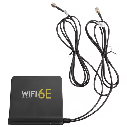 New Portable 2.4G/5G/6G WiFi 6E Antenna with Cable Indoor Wireless Antenna with Magnetic Bottom for 