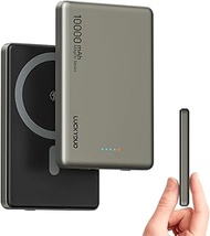 LUCKYDUO Ultra Slim 10000mAh for Magsafe Portable Charger,0.47IN Thin Wireless Magnetic Power Bank, 