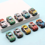 迷你車仔可跑3-5米合金車4.7*2.8*2.3cm小汽車迴力車套裝鐵皮車兒童玩具車模型禮品