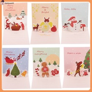 6 Sets Christmas -up Card Merry Cards Gift Xmas Greeting Prime Blessing Festival daiquanli