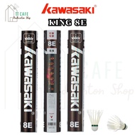 KAWASAKI Badminton Shuttlecock King 8E Model 12pcs Durable Goose Feathers For Training