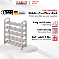 【ReadyStock】 Stainless Steel Shoes Rack / Flower Rack / Indoor Outdoor Rack / Rak Kasut / Shoe Cabinet Rack Shelf Rak