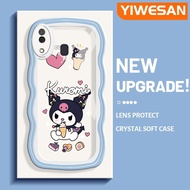 YIWESAN เคสสำหรับ Samsung Galaxy เคส M10s A20s A20 A30ลายการ์ตูนน่ารัก Kulomi เคสซิลิโคนใสโทรศัพท์สีครีมเวฟขอบเคสกล้องสุดสร้างสรรค์เคสฝาครอบสำหรับป้องกันโทรศัพท์กันกระแทก