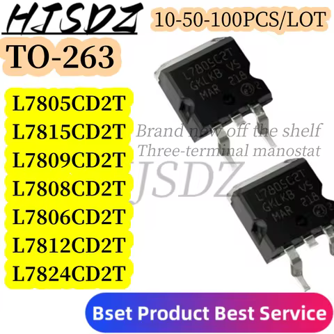 10-50-100PCS L7805C2T TO-263 L7805CD2T TO263 L7812CD2T L7812C2T L7806C2T L7808C2T L7809C2T L7815C2T 