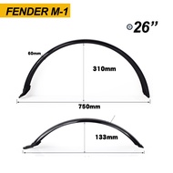 บังโคลนจักรยาน FENDER M-1 มี 4 ขนาด ล้อ 26 27.5 29 700C วัสดุพลาสติกไฟเบอร์ เหนียว แข็งแรง ก้านขาสแต