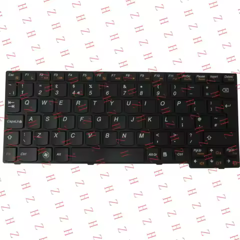 P+ New FOR Lenovo IdeaPad S205 UK QWERTY Black Frame Keyboard 25010686 25010634