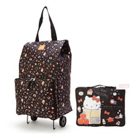 SANRIO - (黑色Hello Kitty/Sweet Candy) 日本Sanrio 可折疊購物車
