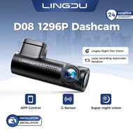 Lingdu D08 dash cam 1296P resolution 170 degree viewing angle Built-in WIFI fatigue driving reminder