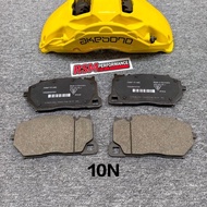 Akebono 8n 9n 10n 6pot 10pot replacement  pad brake 360mm 390mm 400mm 408mm 415mm 420mm