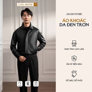 Jacket ADAM STORE PLAIN BLACK LEATHER AK070D YOUNG AND ELEGANT