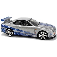 HOT Wheels Fast & Furious Premium Fast Imports, Silver Nissan Skyline GT-R 1/5
