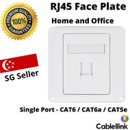 CAT6 Faceplate RJ45 - 1 Port