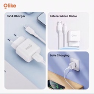 OLIKE C113M Charger Includes 1 Meter Long Micro USB Cable 1A Safe Charging Original OLIKE C113 (1 Pc