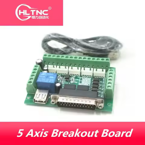 1pcs MACH3 Engraving machine 5 Axis CNC Breakout Board With Optical Coupler For Stepper Motor drive 