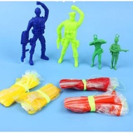 Mainan Murah Payung Terjun Klasik Army + Parachute x 1set | Mainan Askar + Payung Terjun x 1 set Kla