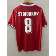 1994 Bulgaria STOICHKOV Top Quality Away Retro Soccer Jersey custom T-shirt Football Jersey
