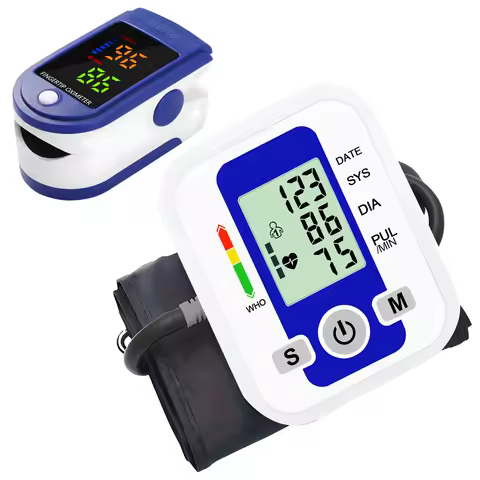 Digital Arm Blood Pressure Cuff Sphygmomanometer Monitor BP Automatic Tonometer Tensiometer Heart Ra