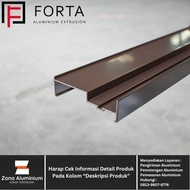 Aluminium POWDER COATING 9104 Untuk Rel Samping Sliding Door