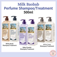 [MILK BAOBAB]Milk Baobab Shampoo/Treatment 500ml 3type Scent From Korea