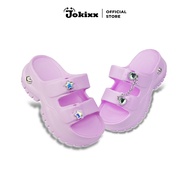 Jokox Girls' EVA Sandals with 2 Star Buckles & Love Chains - Soft & Comfortable (815K-7)