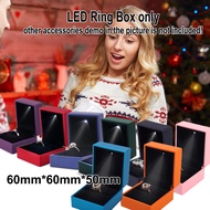 Jewelry Box With LED Light For Engagement Wedding Festival Box Ring