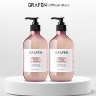 [GRAFEN] Damask Rose Perfume Shampoo 500ml x2 [100% Damask Rose Oil, 90% Natural Ingredients, Long L