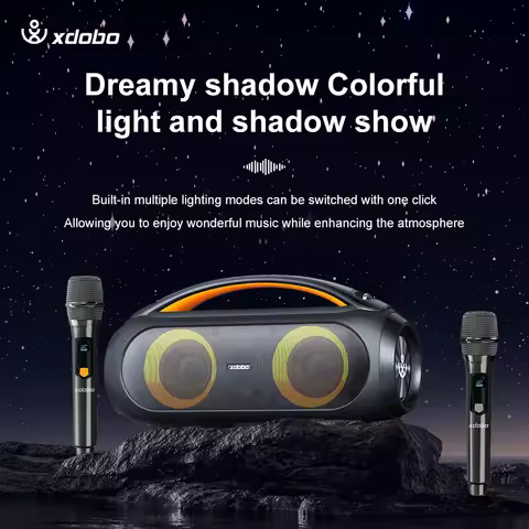 XDOBO Vibe Plus Karaoke 80W Portable Soundbar Wireless Speaker Boombass BT5.3 Power Bank TWS Sound B