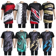 (HARGA BORONG) KIDS MICROFIBER T-SHIRT CASUAL SHORT SLEEVES SOCCER SUKAN STRETCHABLE (BAJU MICROFIBER T-SHIRT BUDAK)