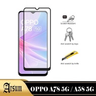 LAYAR Promo Tempered Glass Screen Oppo A78 5G 2023 A58 5G 2022 Front Screen Protector