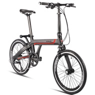 SAVA/kootu ใหม่ Z3 คาร์บอนไฟเบอร์แขนเดียวจักรยานพับ 9 สปีด ใหม่เอี่ยมกับ SHIMANO SORA จักรยานพับง่ายขนาด 20 นิ้วพร้อมลูกกลิ้งผลักและสไลด์